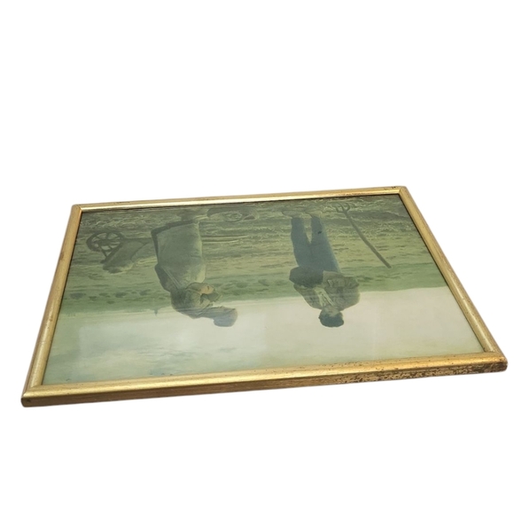 Vintage THE ANGELUS by Jean Francois Millet - EARLY AMERICAN Pastoral Scene Art - Picture 2 of 3